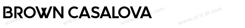 Brown Casalova字体转换